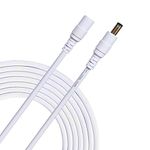 Liwinting 3Meters/9.84Feet DC Extension Cable 2.5 mm x 5.5 mm Male to Female Connector, DC Power Cord Extension Cable for Power Adapter, 12V CCTV Wireless IP Camera, Monitors - White