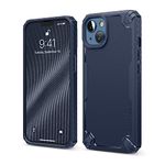 elago Armor Case Compatible with iPhone 13 Case (6.1"), Heavy-Duty Protective Case, Premium TPU, Carbon Fiber Texture, Tough Rugged Design, Full Body Protection, Shockproof Bumper Cover (Jean Indigo)