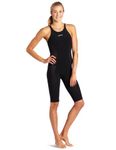 Finis Women's Hydrospeed Flux Race John Swimsuit (Black, 36) [Sports]