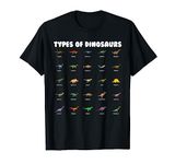 Types Of Dinosaurs Dino Identification T-Shirt