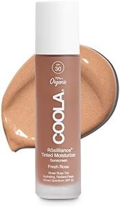 COOLA Organic Rosilliance BB Cream with SPF 30, Tinted Moisturizer Sunscreen & Foundation, Dermatologist Tested, Fresh Rose, 1.5 Fl Oz