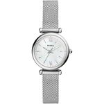 Fossil Watch for Women Carlie, Quartz Movement, 29 mm Silver Stainless Steel Case with a Stainless Steel Strap, ES4432