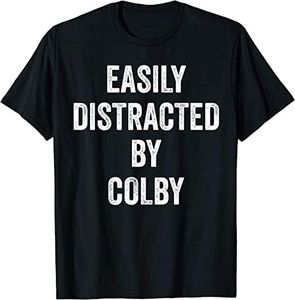 VidiAmazing Easily Distracted by Colby, Funny Colby ds767 T-Shirt Black