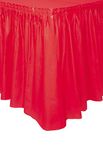 Unique Party 50053 - Plastic Red Table Skirt, 14ft