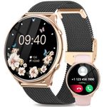 Fitonme Smart Watch for Men Women, 1.39“ Touch Smart Watches Answer/Make Calls, Smartwatch with Health Tracking/SpO2/Heart Rate/Sleep Monitor Outdoor Sports Step Counter for Android IOS