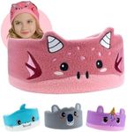 Bandou - Original Toddler & Kids Headphones - Bluetooth Wireless & Wired Headband - Comfortable Fit - Safe Volume Limited - Adjustable for Travel, Learning, and Sleep (Ember The Dragon)