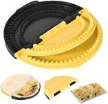 KEZPO 3-in-1 Tortilla Sealer Crimper Maker – 6/8/10 Inch Adjustable Sealing Press Tool for Quesadillas, Tacos, Wraps & Sandwiches | BPA-Free, Dishwasher Safe