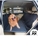 kmirepa Back Seat Extender for Dogs, Hard Bottom Dog Car Seat Cover, Waterproof Backseat Platform Hammock with Storage Bag, Ideal for Trucks, SUVs, and Full Sized Sedans