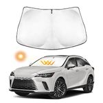 INTGET for 2023 Lexus RX Windshield Sunshade RX350 RX350h RX500h Car Front Sun Visor Sun Protector Front Window Sunscreen for Lexus RX Interior Accessories 2023