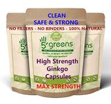 Ginkgo Biloba 15000mg Capsules Clean Safe Strong 24% Glycosides 6% Terpene lactones Strongest on Amazon 4 Months Supply 100% Natural NO FILLERS NO Binders JUST 100% Natural (125)