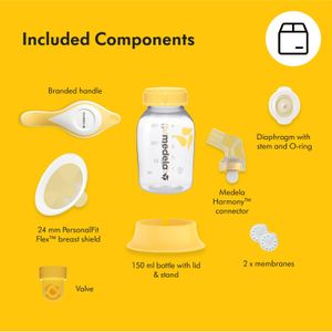 Medela Harmony Manual Breast Pump – Portable, Single Hand Use