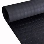 1m x 1m | Coin Rubber Garage Flooring Matting | 3mm Thick Floor Roll