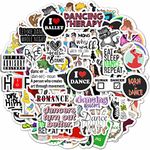 100Pcs Dance Stickers for Water Bottle, Dance Stickers for Scrapbooking, Dance Decals, Girls Dance Party Favors, Dancer Gifts for Dancers, Dance Teacher Gifts, Dancer Gifts for Girls Teens