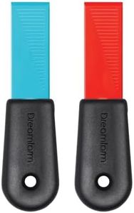 Dreamfarm Cleana 2-in-1 Self-Sharpening Cleaning Scraper & Hook Scraper, Safe for Non-Stick - Pack of 2, Party Mix