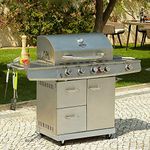 Uniflame Select 5 Burner and Side and Rotisserie Gas Grill Barbecue