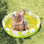 Float Joy Paddling Pool for Kids Toddler Baby Pool Inflatable 150 x 40 cm Large Dog Pool with Sprinkler Large Kids Pool Outdoor Water Toys