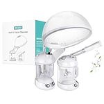 EZBASICS Hair Steamer 2 in 1 Ion Facial Steamer with Extendable Arm Table Top Hair Humidifier Hot Mist Moisturizing Facial Atomizer Spa Face Steamer Design for Personal Care Use At Home or Salon