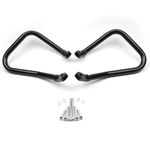 MoKitDora Rear Bolt-on Saddlebag Guard Crash Bar Compatible With 2018 Up Harley Softail FLHC FLHCS, Black