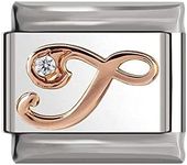 Italian Charms Rose Gold Letter A-Z