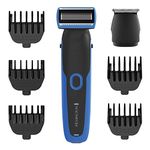 Remington Face & Body Grooming Kit, Full-Size Trimmer/Shaver and Body Hair Groomer, 5 Length Combs, Blue, PG6255CDN