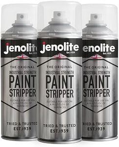 JENOLITE Industrial Strength Paint Stripper Aerosol | Non-Drip Gel Formula | 3 x 400 ml | Paint Remover & Varnish Stripper | Metal, Wood, Brick, Concrete