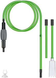 Noosverl Sifonador Acuario para Cambio de Agua, Sifonador de Agua, bomba de cambio de agua para tanque de peces, Limpiador de acuario & peceras & grava