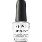 OPI RapiDry Quick Drying Nail Polish Glossy Top Coat, Reduce Nail Varnish Drying Time and Prevent Smears, Smudges & Streaks, with UV Inhibitor, 15ml