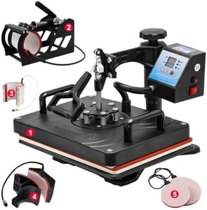 MY PC WALA Heavy Duty Digital Heat Press Machine | LCD Display | Sublimation and Vinyl Printing | T-Shirts Hoodies Cushions Flat Products | Black (12 * 15 inch)