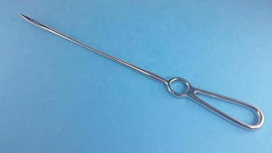 Buhner Insertion Needle 11" Stainless Steel Prolapse Uterus Pig Sheep Obstetrics Veterinary