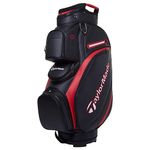 TaylorMade 2023 Deluxe Cart Bag (Black/Red)