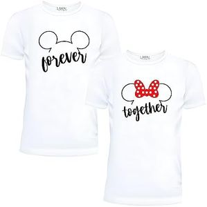 Matching Shirts for Couples His Her Couples Love Shirt Men's Women MM T-Shirts set Valentine's Day Birth day Outfits. 23 Women L/Men XXL White