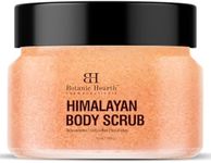 Botanic Hearth Himalayan Salt Body Scrub with Lychee Oil, Exfoliating Body Scrub act as Body Exfoliator & helps with Moisturizing Skin, Acne, Cellulite, Dead Skin Scars, Wrinkles 10 oz