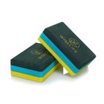 WiseLife Green Yellow Pro Yoga Block | Yoga Brick (Pack of 2, Extra Large Size), High Density Premium TPE Foam Material, Soft Surface, Triple Layer for Optimum Balance, Support & Cushion