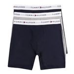 Tommy Hilfiger Men's 3-Pack Cotton Classics Boxer Brief, Black, X-Large