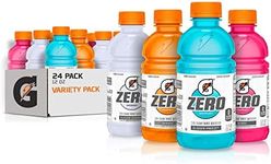 Gatorade Zero Sugar Thirst Quencher, Glacier Cherry Variety Pack, 12 Fl Oz (Pack of 24)