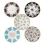 Royal Albert 40017560 100 Years 1900-1940 Plate 20cm/8in, Set of 5, Multi, Bone China