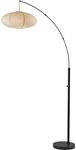 Adesso Arc Floor Lamp, 80” Tall Bla