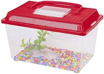 URBNLIVING Plastic Aquarium Starter Set (Red)