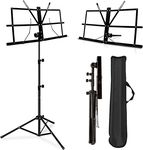 Blueberry R-006 Folding Music Stand/Book Stand Professional Collapsible Orchestra Portable and Light weight Suitable for Instrumental Performance with Carry Bag