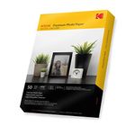 Kodak 6x4 " Photo Paper- A6 Gloss Paper For Inkjet Home Printing 4x6 - 240gsm [50 Sheets]