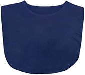 Kosher Casual Modest TeeNeck™ – Crew Collar Dickie Modesty Panel Cleavage Cover for Layering – Modesty Panels for Women – One Size Deep Neck Cover Up for V-Necks, Scrubs, Blouses (Navy)