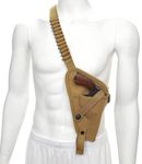 CALYX US M3 Victory Revolver Canvas Shoulder Holster with 12 Shell Loops Right Hand Orientation (Khaki)