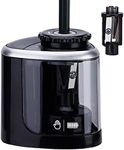 Electric Pencil Sharpener Battery ARPDJK Manual or Automatic Electronic Pencil Sharpener Dia 6-8 mm, for Home Classroom Office Supplies, Artist Teacher for Children, Black