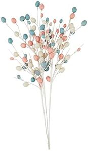 Mud Pie Faux Egg Stem, 22", Multi