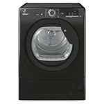 Hoover HLEC9DGB H-Dry 300 9kg Condenser Tumble Dryer, Black, Sensor dry, NFC