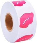 Sunmns Lip Stickers, Perforated Self Adhesive Kisses Sticker, 1 Rolls, 500 Pieces, Rose