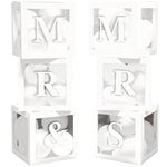 Mr and Mrs Balloon Boxes Wedding Decoration Includes Balloons Mr and Mr Mrs and Mrs