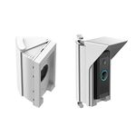 OLAIKE Waterproof Adjustable Angle Mount for Video Doorbell 1/2/3/3Plus/4/wired/(2020 Release), Doorbell Angle Mount 30 to 60 Degree, Mounting Plate Wedge Corner Kit/Rain Shield/Waterproof Cap,White