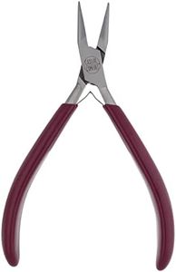 The Beadsmith Casual Comfort Chain Nose Pliers, 6 inches (152mm) with polished steel head, PVC comfort grip handle and double-leaf spring, tool for jewelry making