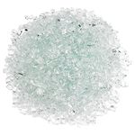 American Fireglass 10-Pound Fire Glass with Fireplace Glass and Fire Pit Glass, 1/4-Inch, Clear